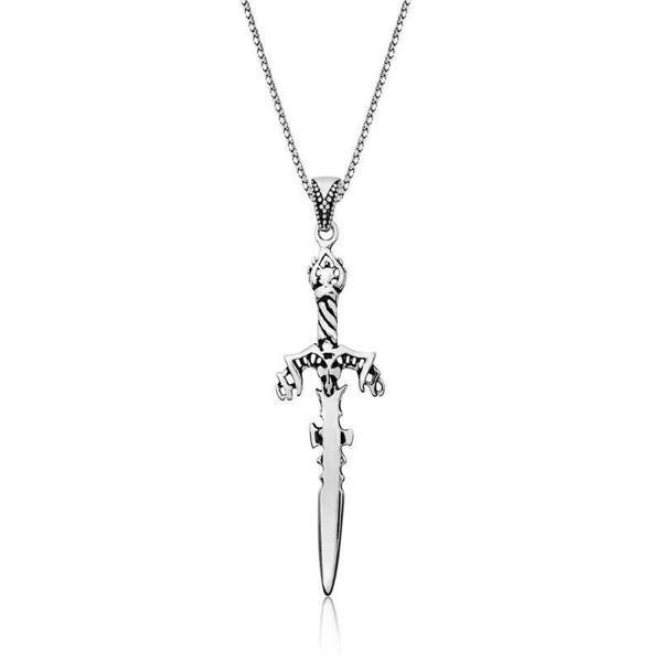 Supertrend Gümüş Kılıç Erkek Kolye - Image 1
