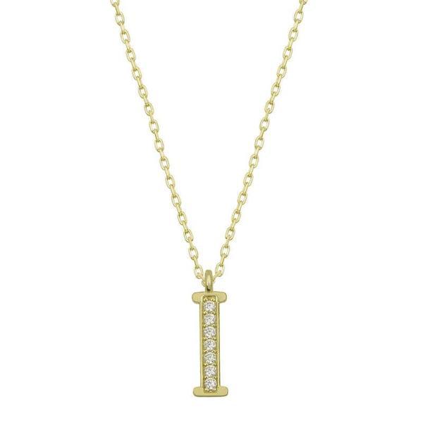 Supertrend Gümüş Gold I Harfi Kadın Kolye - Image 1