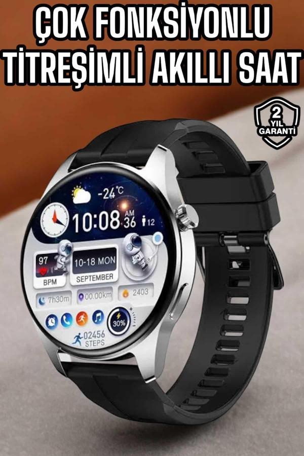 Akıllı Saat Tema Değiştirme Titreşimli Bluetooth Bağlantılı NFC Ve GPS Uyumlu - Image 1