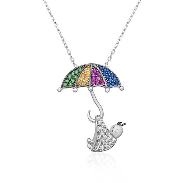 Supertrend Gümüş Doğan Bebek Kolye - Image 1