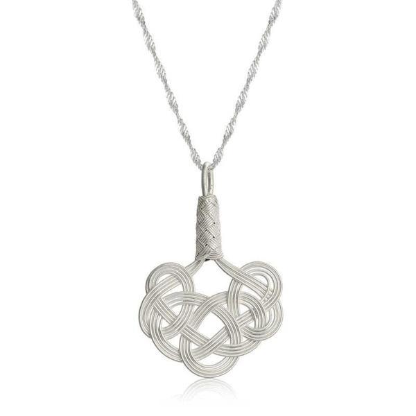 Supertrend Gümüş Kazaziye Örgü Kadın Kolye - Image 1