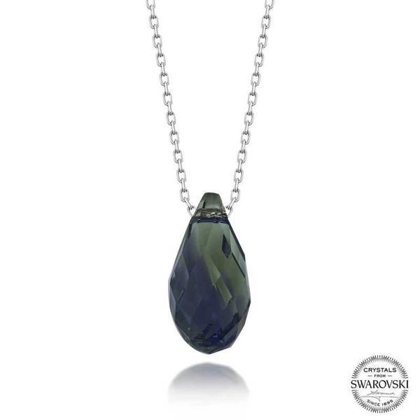 Supertrend Swa Crystal Taşlı Drop Kesim Gümüş Kadın Kolye - Image 1