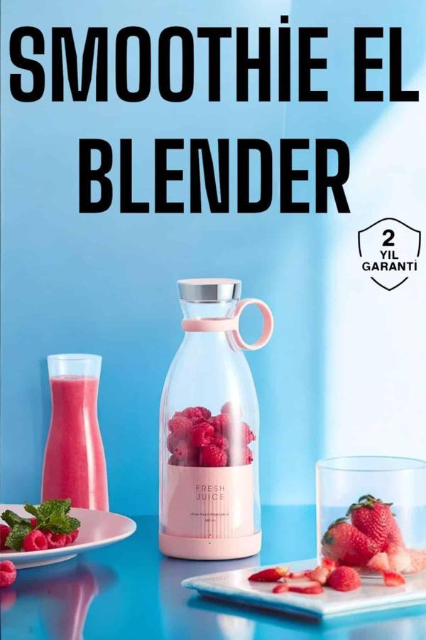 El Blender Bardak Blender Şarjlı Taşınabilir Meyve Sıkcağı Smoothie - Image 1