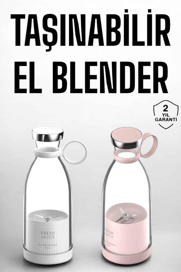El Blender Taşınabilir Meyve Blender Şarj Edilebilir Taşınabilir Blender Elektrikli - Image 1