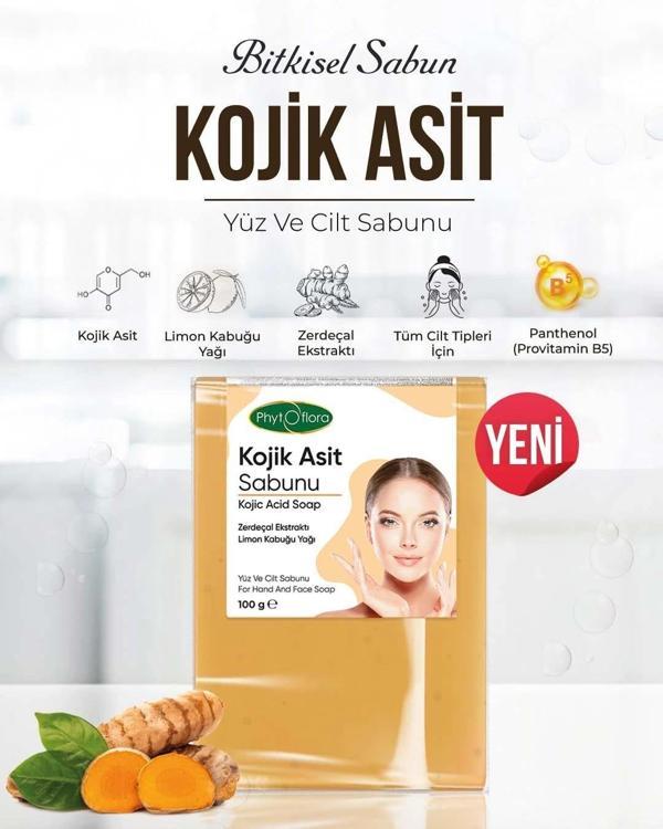 Kojic Asit Sabunu, Zerdeçal Ve Kojik Asit Etkisi İle Leke Karşıtı Kojik Asit Sabunu - Image 1