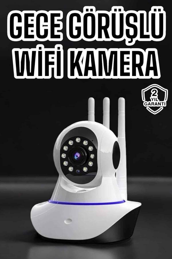 Ev Kamerası Wifi Kamerası Video Kayıt Çift Yönlü Hareket Sensörü Bebek - Image 1