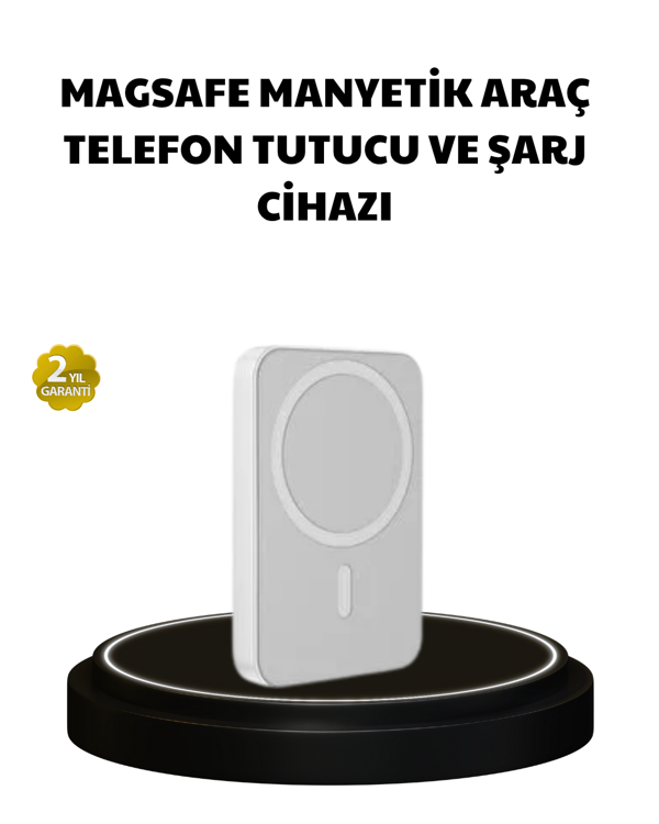 Manyetik Kablosuz Powerbank – iPhone 12/13/14/15 Uyumlu, Hızlı Şarjlı, Ultra Hafif - Image 1