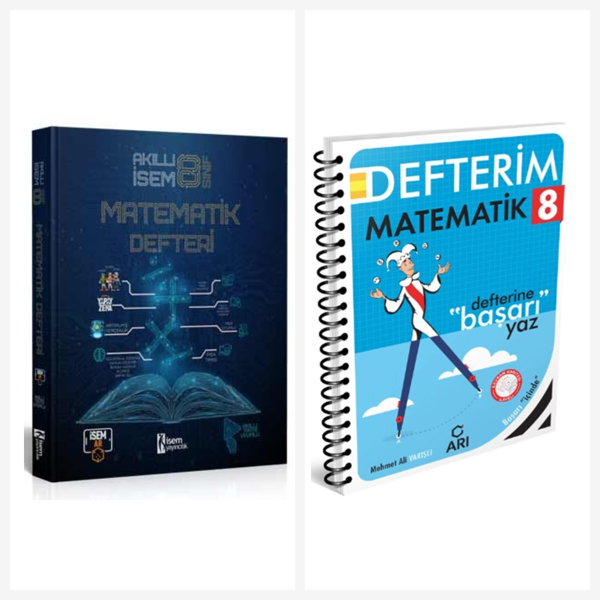 Arı 8. Sınıf Matematik Akıllı Defter Seti 2 Kitap İsem ve Arı Yayınları - Arı Yayıncılık - Image 1