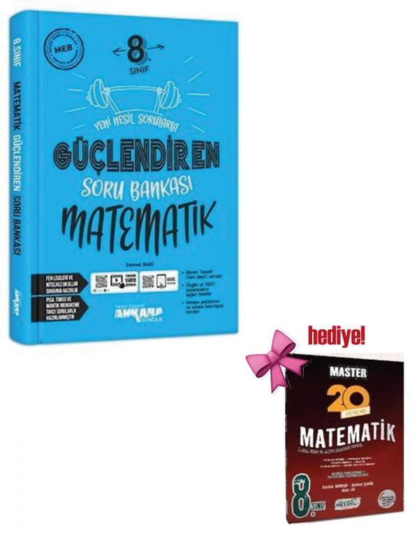 Ankara 8. Sınıf Matematik Güçlendiren Soru Bankası + Okyanus Matematik Deneme Hediyeli - Ankara Yayıncılık - Image 1