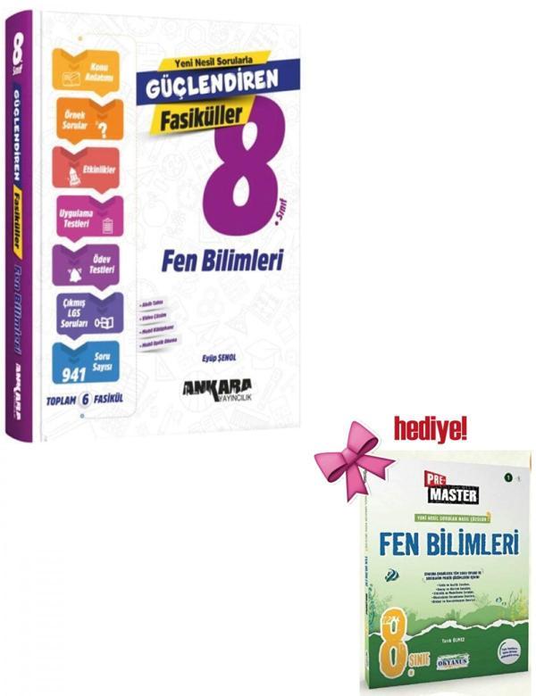Ankara 8. Sınıf Fen Bilimleri Güçlendiren Fasiküller + Okyanus Fen Soru Hediyeli - Ankara Yayıncılık - Image 1
