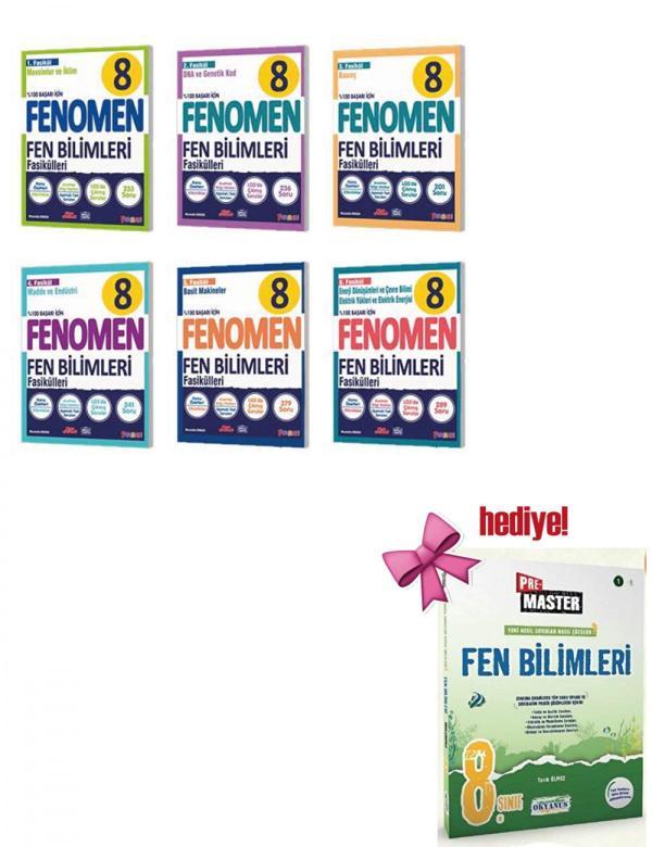 Fenomen 8. Sınıf Fen Bilimleri Fasikülleri Seti 6 Fasikül + Okyanus Fen Soru hediyeli - Fenomen Yayıncılık - Image 1