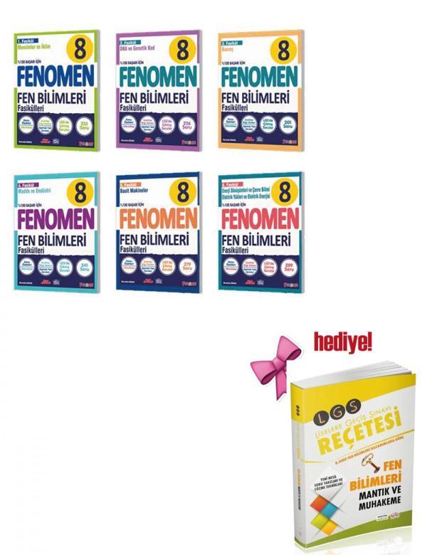 Fenomen 8. Sınıf Fen Bilimleri Fasikülleri Seti 6 Fasikül + Editör Fen Soru hediyeli - Fenomen Yayıncılık - Image 1