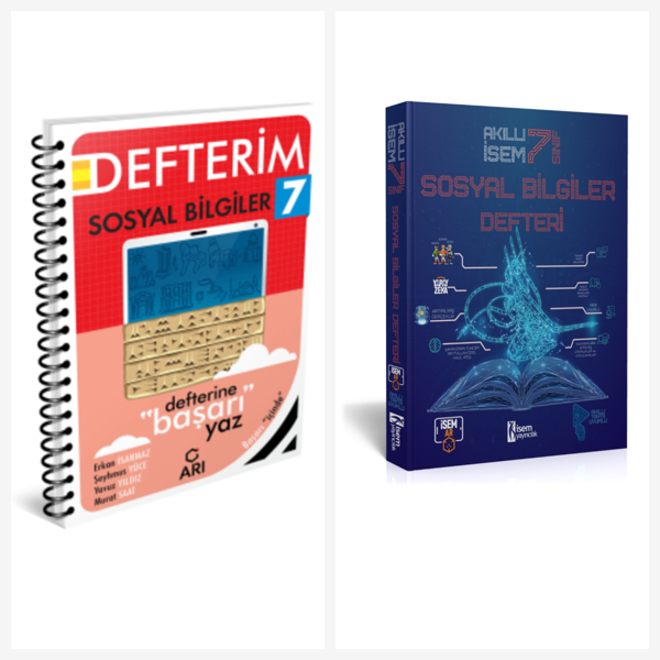 Arı 7. Sınıf Sosyal Bilgiler Akıllı Defter Seti 2 Kitap İsem ve Arı Yayınları - Arı Yayıncılık - Image 1