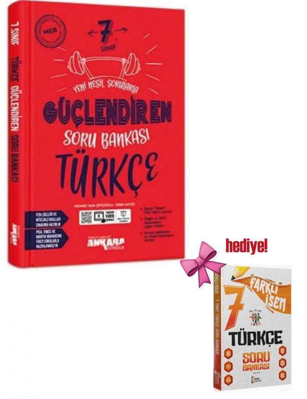 Ankara 7.Sınıf Türkçe Güçlendiren Soru Bankası + İsem Türkçe Soru Hediyeli - Ankara Yayıncılık - Image 1