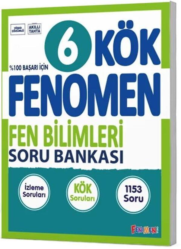 Fenomen 6. Sınıf Fen Bilimleri Kök Soru Bankası Fenomen Yayınları - Fenomen Yayıncılık - Image 1