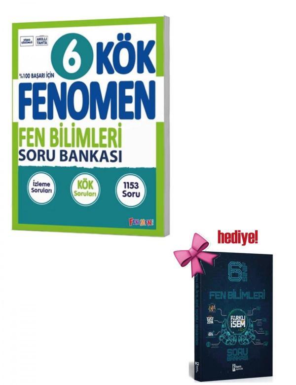Fenomen 6. Sınıf Fen Bilimleri Kök Soru Bankası + İsem Fen Bilimleri Soru Hediyeli - Fenomen Yayıncılık - Image 1