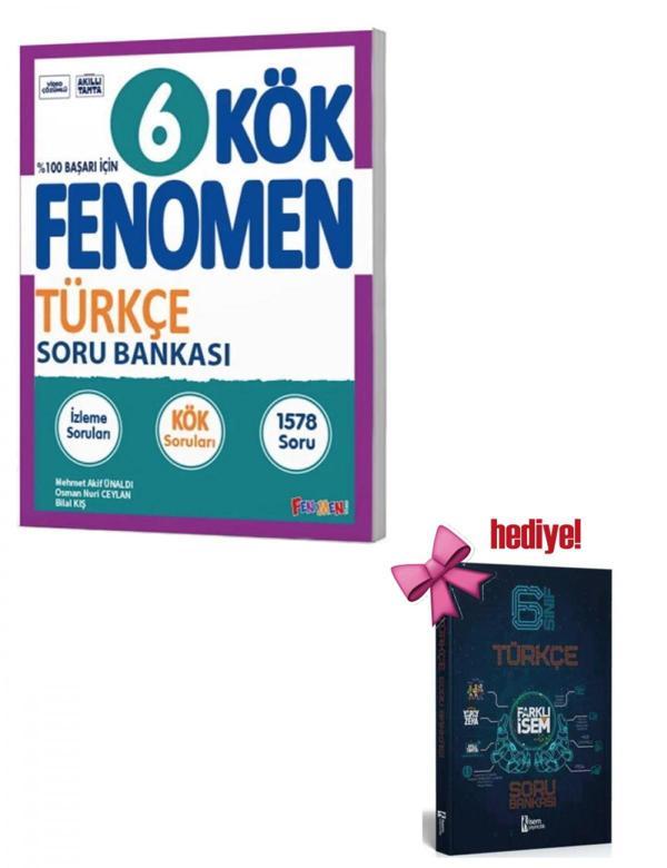 Fenomen 6. Sınıf Türkçe Kök Soru Bankası + İsem Türkçe Soru Hediyeli - Fenomen Yayıncılık - Image 1
