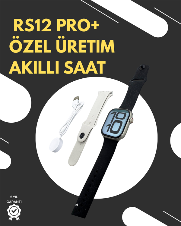 RS12 PRO+ 2025 Serisi Garantili Özel Üretim Akıllı Saat – AMOLED Ekran, GPS, 2GB Hafıza, Sesli Görüş - Image 1