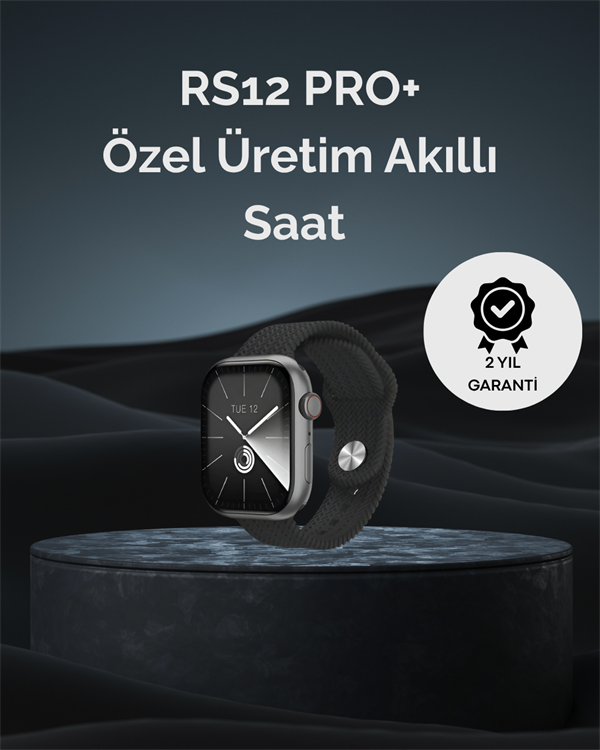 RS12 PRO+ 2025 Serisi Uzun Şarj Süreli Garantili Full Ekranlı Özel Üretim Akıllı Saat – 2GB Hafıza,  - Image 1