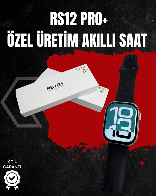 RS12 PRO+ Titanyum Kasa Akıllı Saat – Uyku ve Nabız Takibi, Suya Dayanıklı, Bluetooth Arama - Image 1