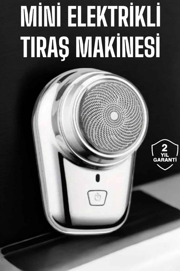 Seyahat Tipi Tıraş Makinesi Taşınabilir Kablosuz Mini Paslanmaz Çelik - Image 1