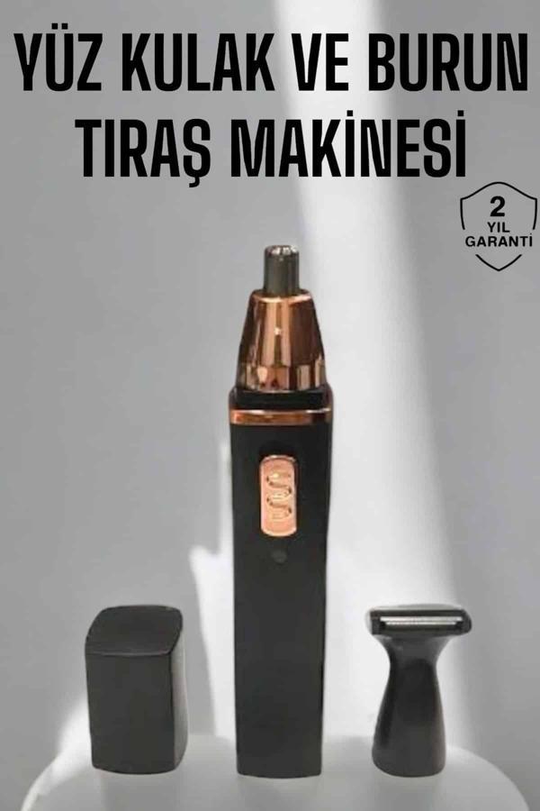 Tıraş Makinesi Kulak Burun ve Yüz Temizleyici Şarjlı Mini - Image 1