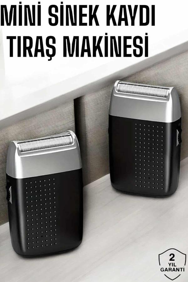 Tıraş Makinesi Mini Sinek Kaydı Şarjlı Taşınabilir Paslanmaz Çelik - Image 1