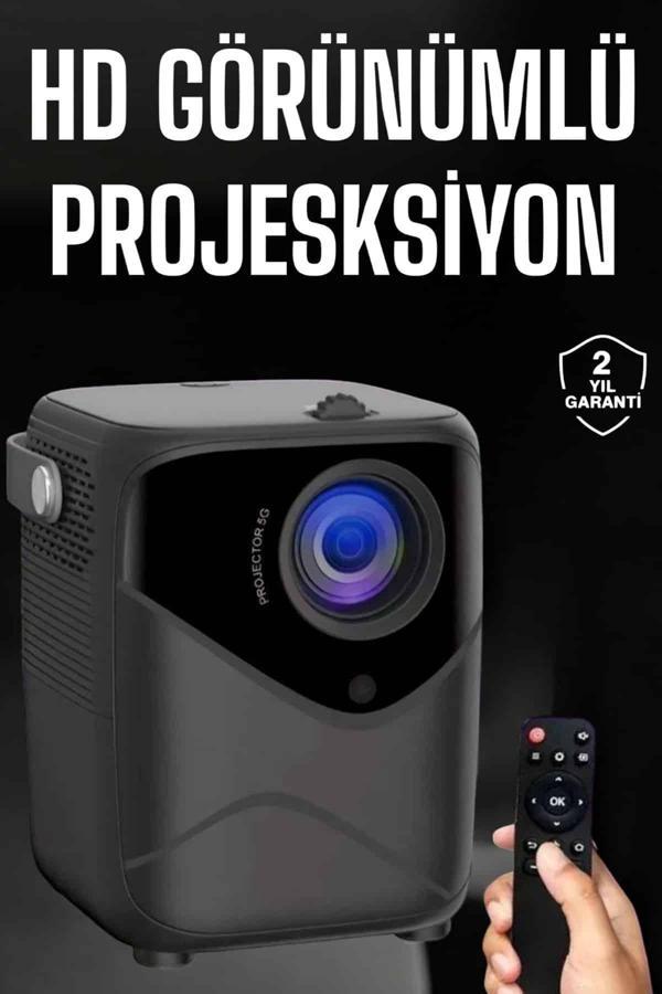 Yüksek HD Görünümlü Taşınabilir Projeksiyon Cihazı - Image 1