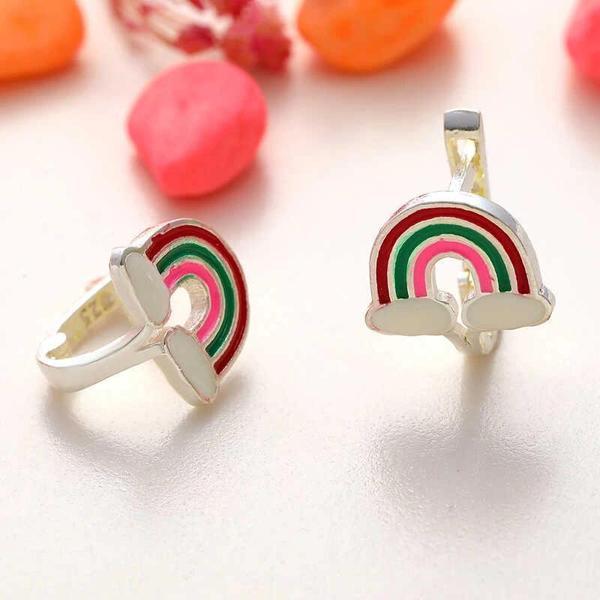 Supertrend Gümüş Gökkuşağı Çocuk Küpe - Image 1