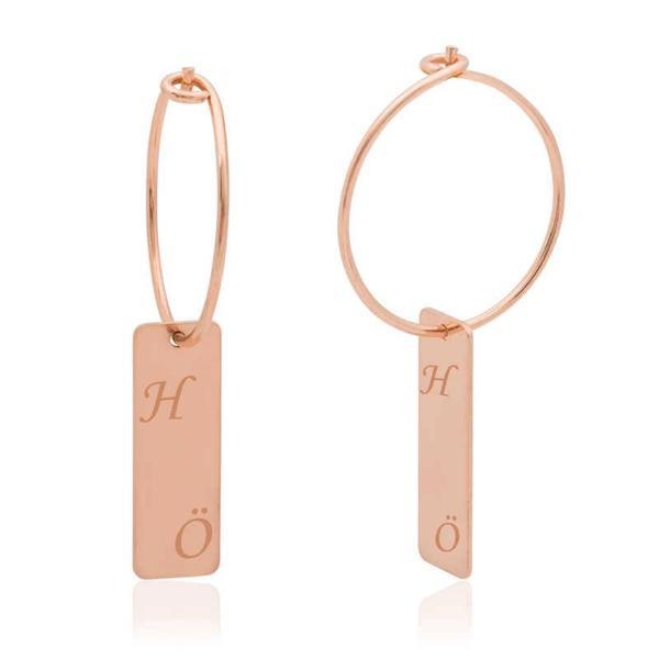 Supertrend Gümüş Kişiye Özel Çubuk Küpe - Image 1