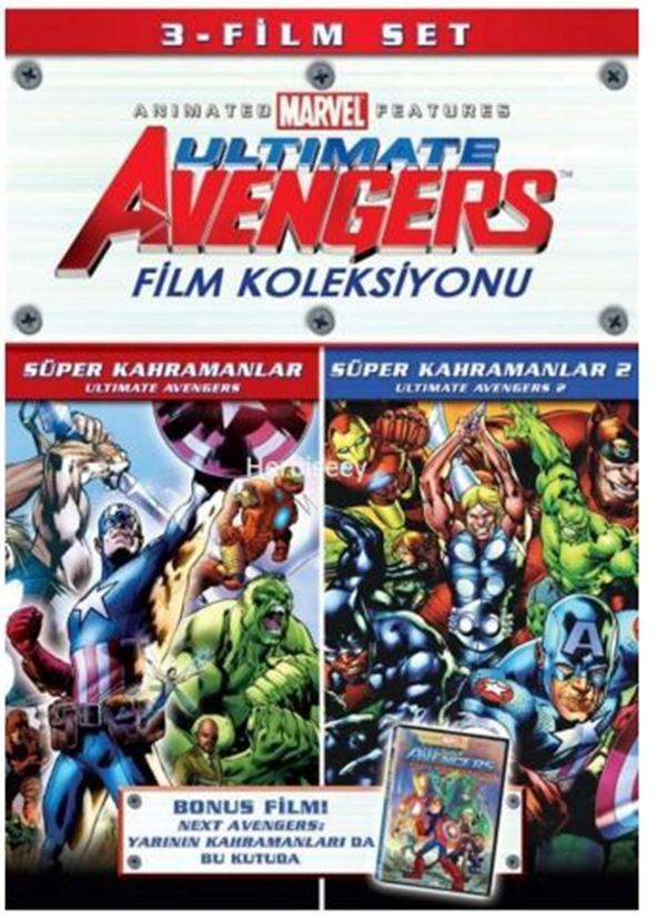 Ultimate Avengers Film Koleksiyonu - 3 Disk ( Türkçe Dublaj ) ( Ambalajında - Sıfır ) DVD - Image 1