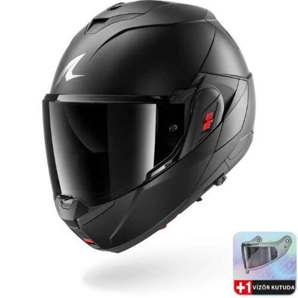 Kask Shark Oxo Dark Shadow mat Çene Açılır Kask - Image 1