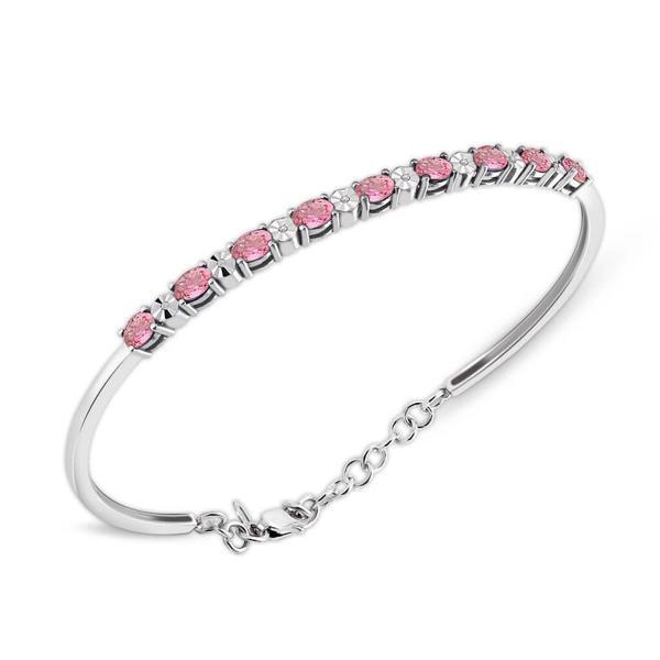 2.10 Pırlantalı Oval Turmalin Bilezik - Image 1