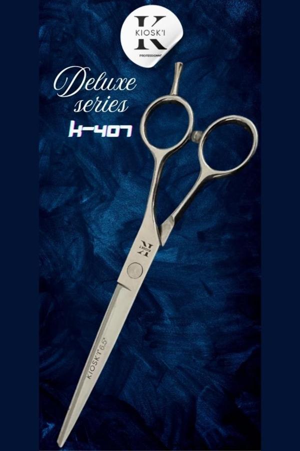 Kioski Profesyonel Deluxe Serisi 420-C Düz Makas 6,5 Numara K-407 - Image 1