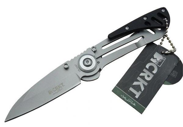 CRKT CR 0087 BK Kamp Çakı 18 cm - Metal Saplı, Otomatik, Kılıflı - Image 1