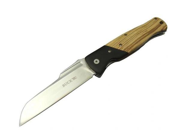 Buck Knives BK-016ZBR Kamp Çakı 23 cm - Ahşap Saplı, Kılıflı, Kutulu, Kemerllikli - Image 1