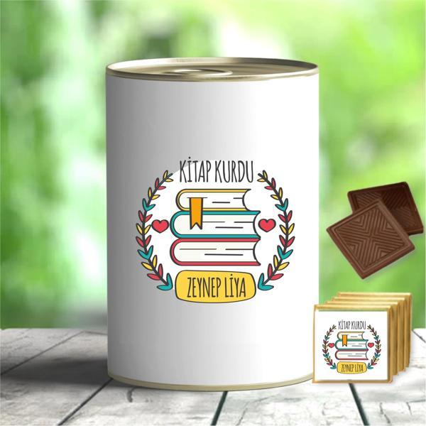 Kişiye Özel İsim Yazılı İlginç Hediye Çikolata Konservesi - MK03 - Image 1