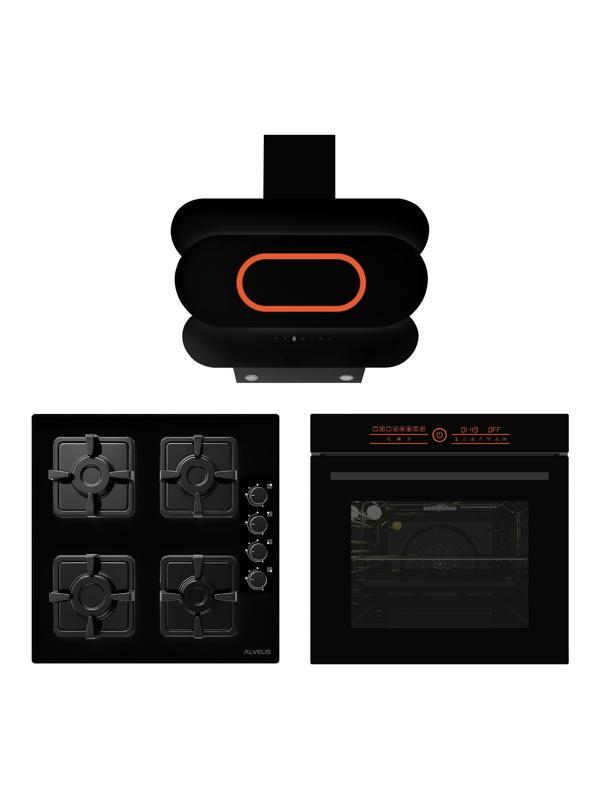 ALVEUS NERO TECH SİYAH 3' LÜ ANKASTRE SET(3008N-KLS670-MFA832N) - Image 1