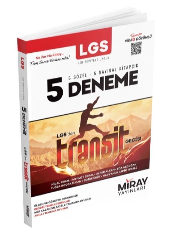 Miray Yayınları 8. Sınıf LGS Tüm Dersler Transit 5 Deneme Video Çözümlü - Miray Yayınları - Image 1