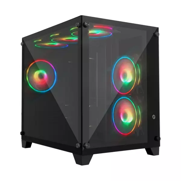 Frisby Phoenix FC-9505G 750W 80+ 6x120mm RGB Fan Mid Tower Micro-ATX Siyah Gaming (Oyuncu) Kasa - Image 1