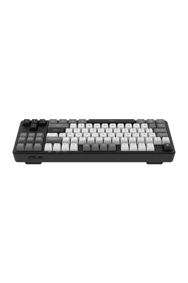 Hawk Gaming HK220BW Membrane RGB Kablosuz/Bluetooth Siyah Beyaz TKL Türkçe Gaming Klavye - Image 1