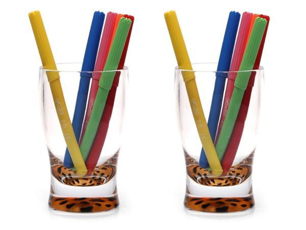 2 ADET KALEMLİK LEOPAR DESENLİ OFİS GERECİ 6X6X11CM 300ML - Image 1