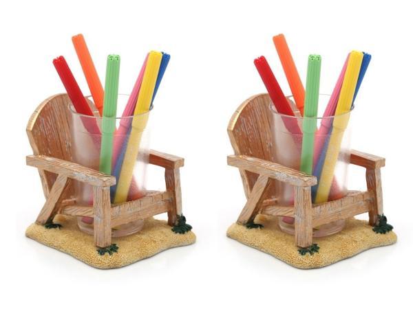 2 ADET KALEMLİK SANDALYE MODEL OFİS GERECİ 13X11X10CM 200ML - Image 1