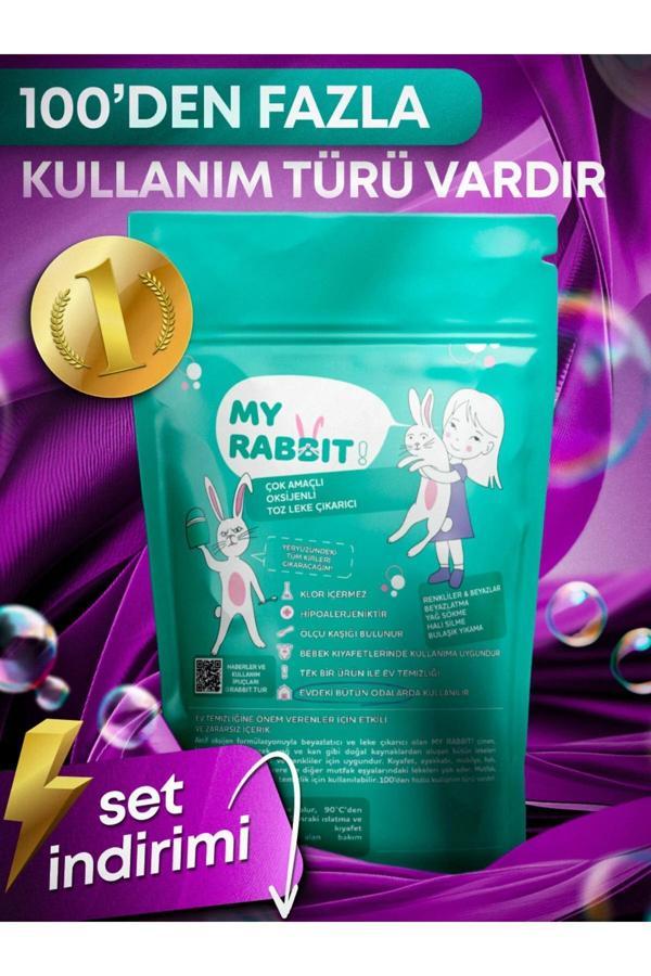 My Rabbit Çok Amaçlı Oksijenli Toz Leke Çıkarıcı ve Beyazlatıcı 800 gr - Image 1