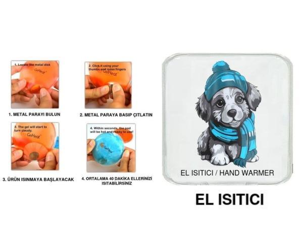 MAVİ BERELİ KÖPEK CEP SOBASI,EL ISITICI,SICAK SU TORBASI PVC  10x9,5cm - Image 1