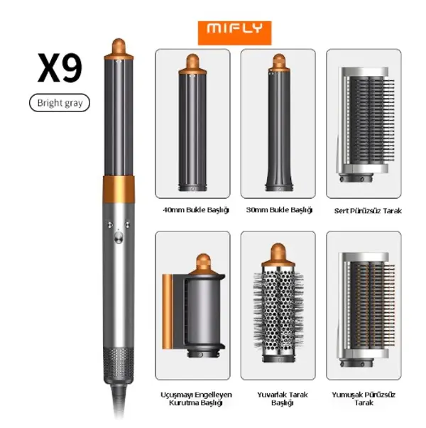 Mifly Multi Fonksiyonlu Gri Saç Şekillendirici - Image 1
