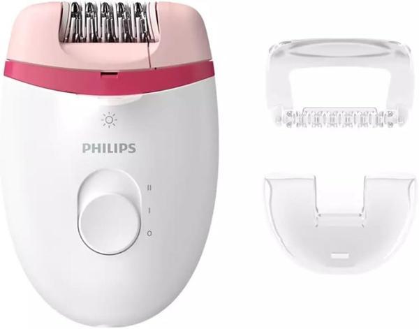Philips Epilasyon Cihazı, Kablolu Kompakt Tasarım, Dahili Led Işık, 2 Hız Ayarı, Yıkanabilir Başlık, - Image 1