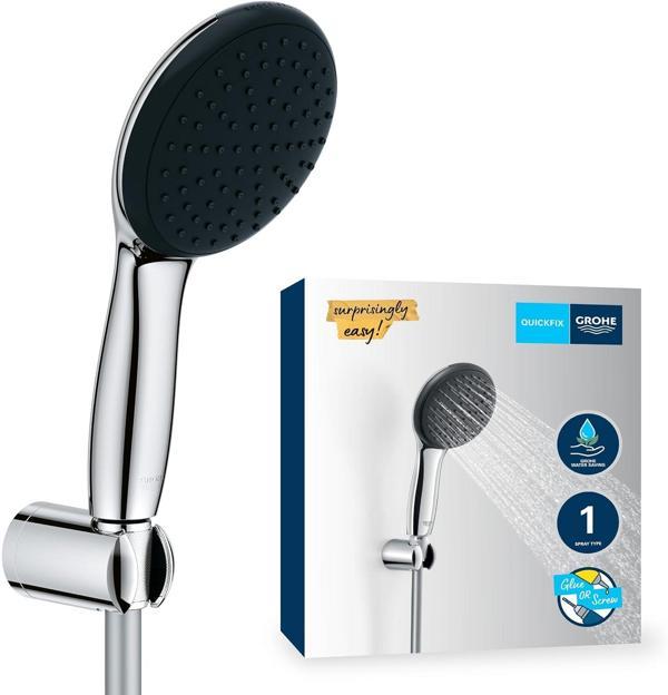 Grohe Vitalio Start 110 El Duşu Seti, 110Mm Yuvarlak 1 Akışlı (Yağmur) El Duşu, Duş Başlığı Tutucu,  - Image 1