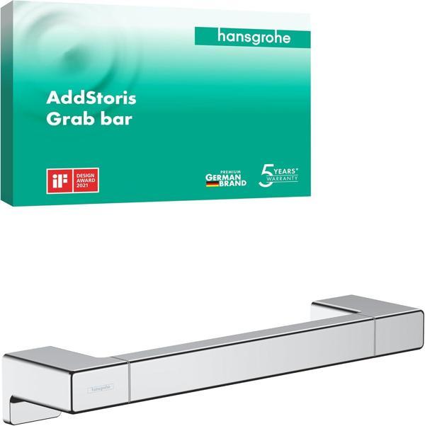 Hansgrohe Addstoris 41744000 - Duş, Banyo Tutma Çubuğu, Duvara Montaj Için, Gizli Sabitleme, Banyo A - Image 1