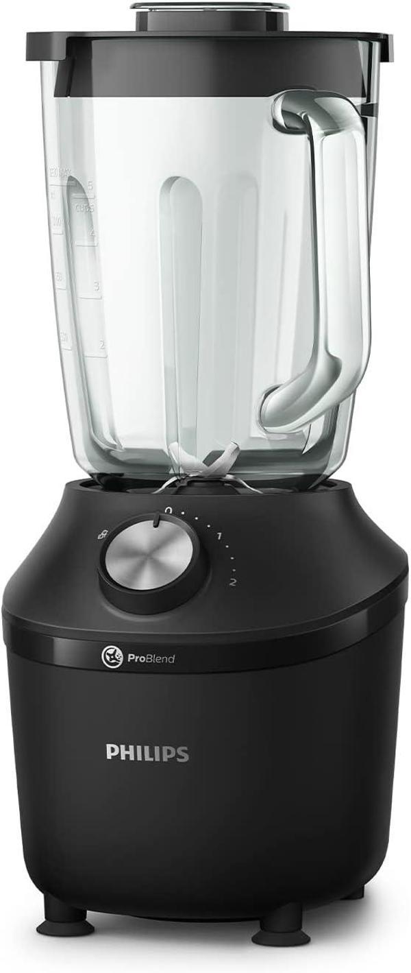 Philips 3000 Serisi Blender Problend Crush Teknolojisi 600 W 2 Lt, 2 Hız Ayarı + Darbe, Cam Hazne, H - Image 1
